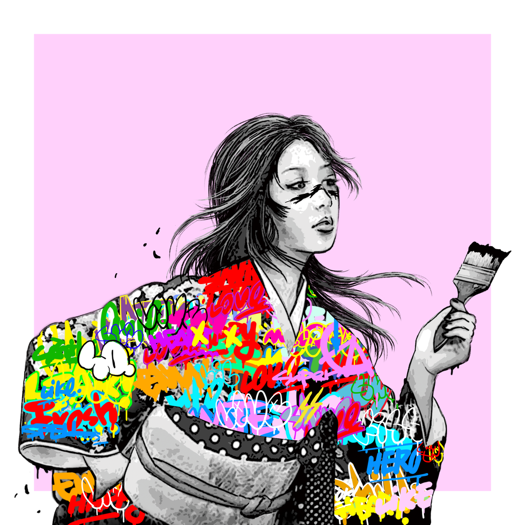 Graffiti Kimono #66